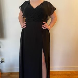 Azazie Rylee black formal gown size 16